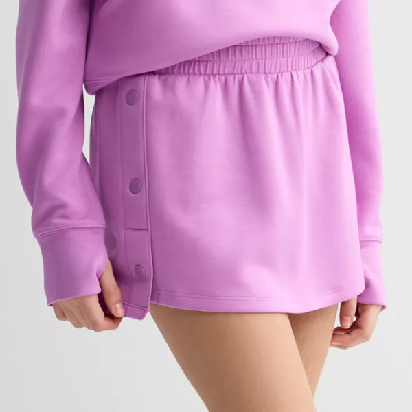 

Девочки 7-16 шорты-юбка на кнопке Tek Gear, цвет lavender maypop