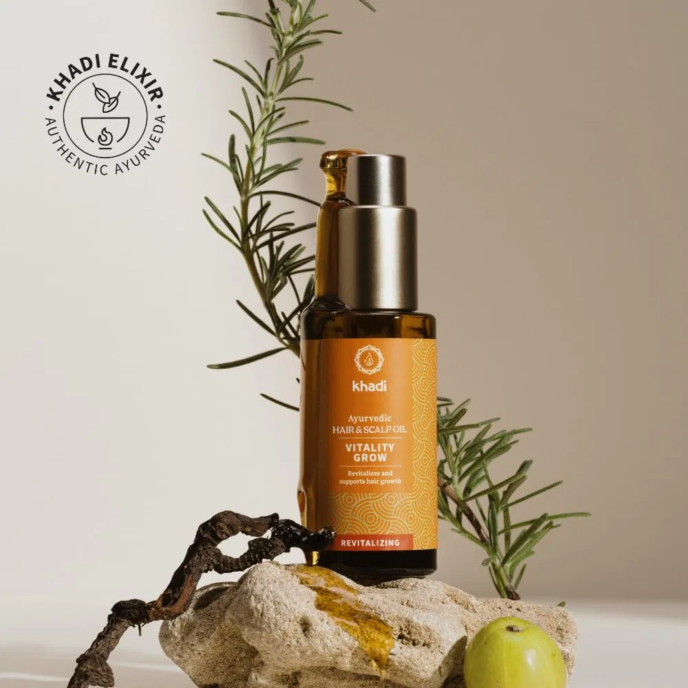 Масло для волос «Vitality Grow» с розмарином от Khadi Khadi — фото 3