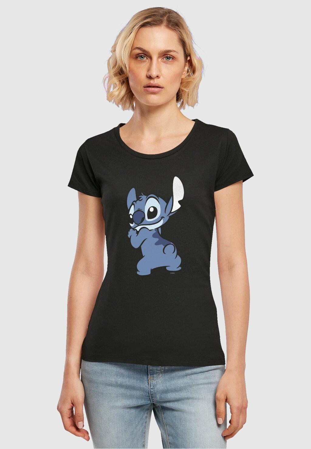 

Футболка с принтом Lilo And Stitch Backside Br ABSOLUTE CULT, черный