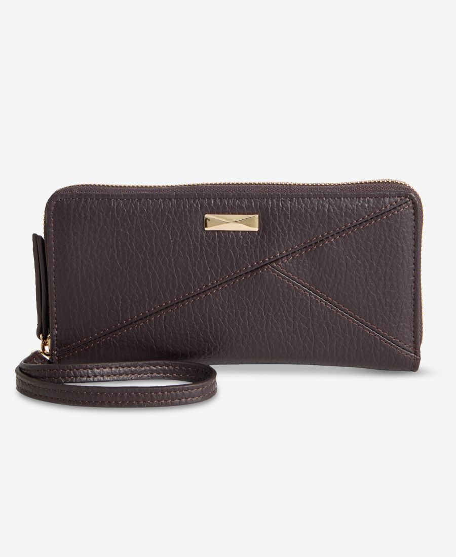 

Кошелек Hazell Pieced Zip Around Wallet INC International Concepts, Chocolate Plum