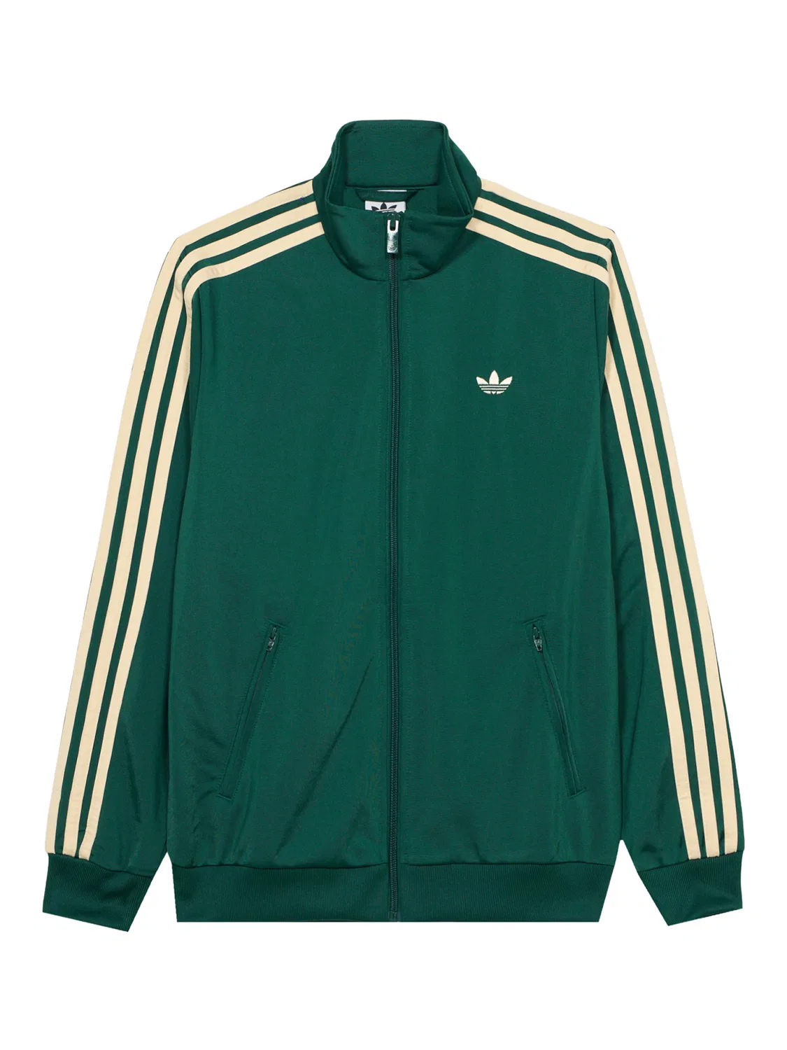 Толстовка на молнии Adidas Originals Firebird зеленого цвета