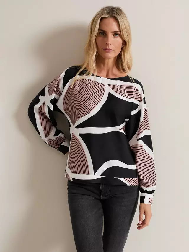 

Топ Phase Eight Alora Swirl Print, разноцветный