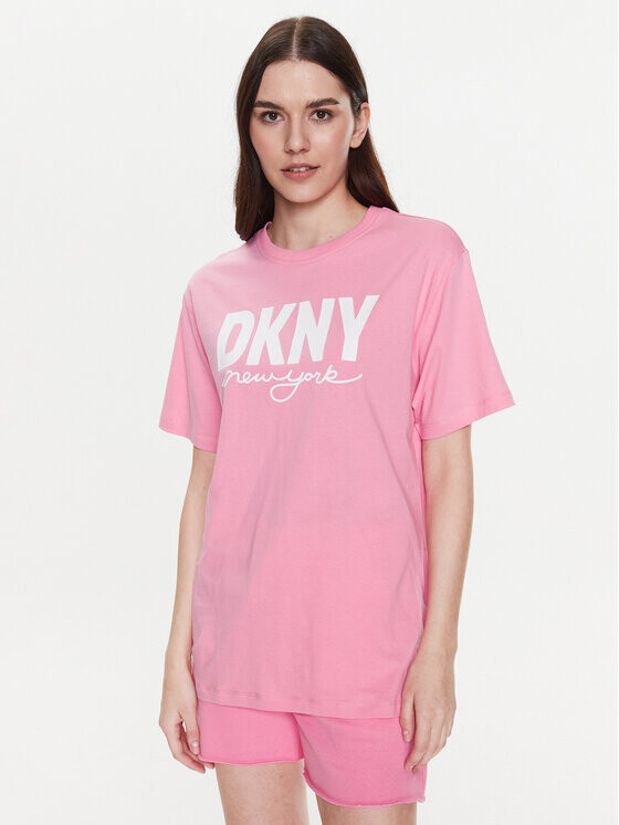 

Футболка классического кроя Dkny Sport, розовый