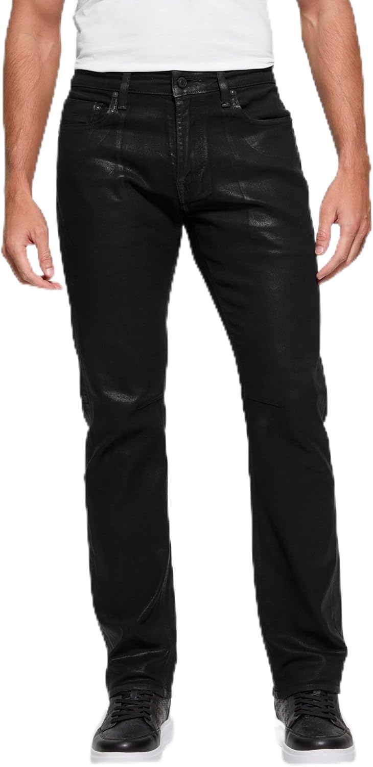 

GUESS Мужские джинсы Eco Mateo Straight, Jet Black Coated