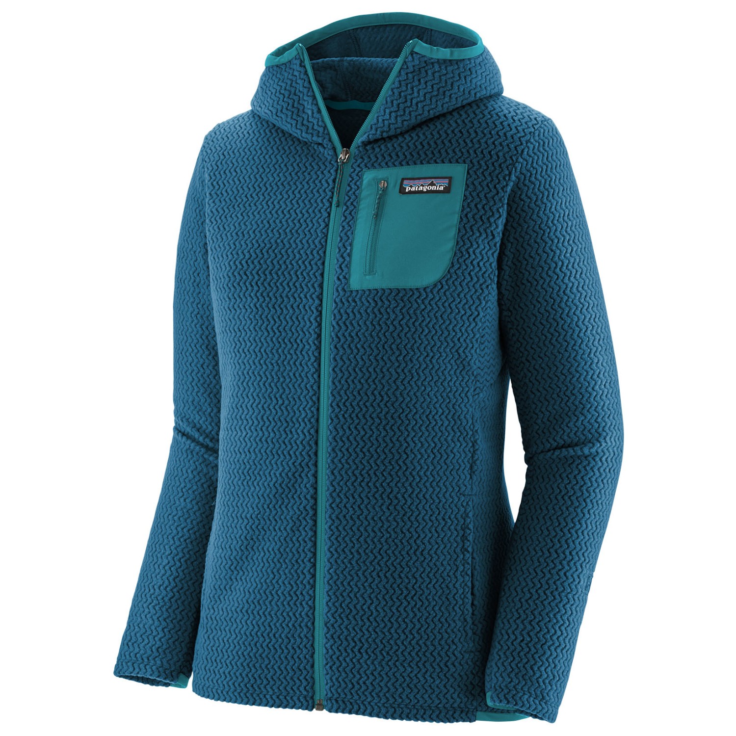 

Флисовая жилетка Patagonia Women's R1 Air Full Zip Hoody, цвет Lagom Blue