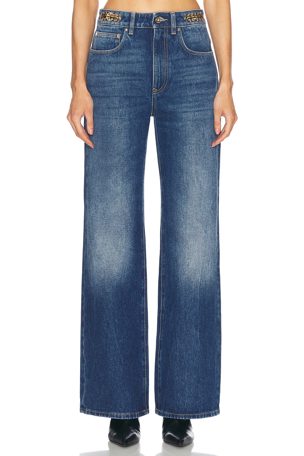 

Джинсы женские RABANNE, цвет Dark Denim Stone