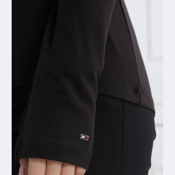 Облегающая водолазка из мягкого тенселя Tommy Hilfiger, черный — фото 4