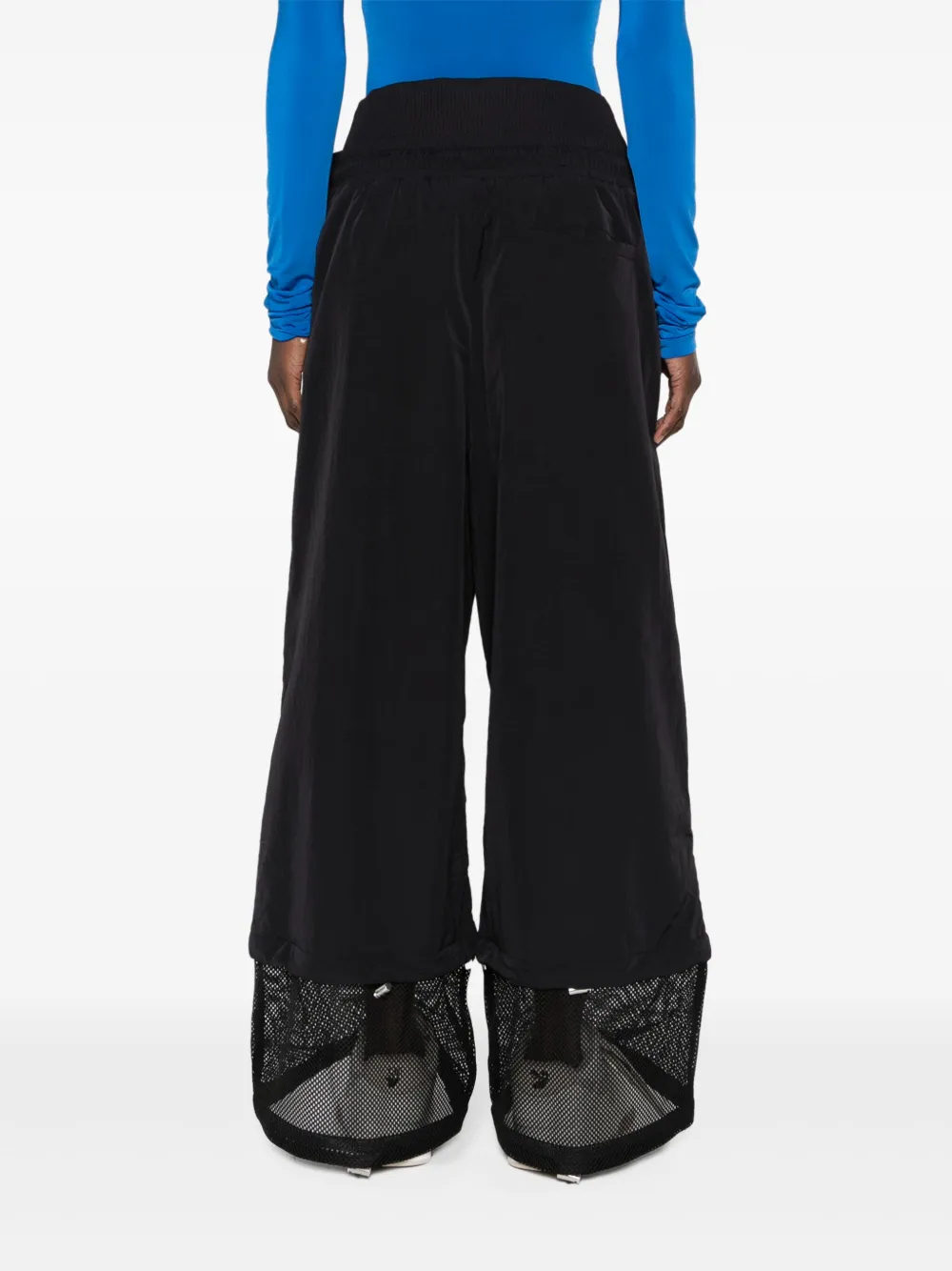 Широкие брюки с завышенной талией OFF-WHITE, черный — фото 4