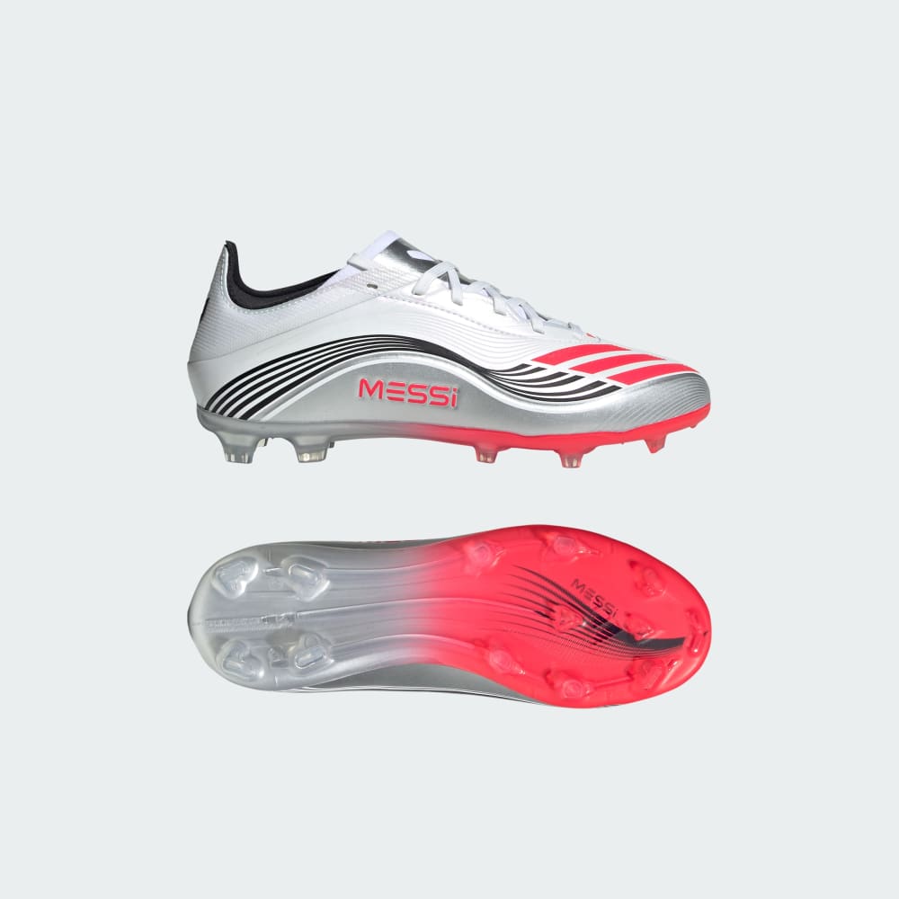 

Бутсы Adidas F50 Messi Elite Firm Ground Cleats Kids, цвет Cloud White/Lucid Red/Silver Metallic