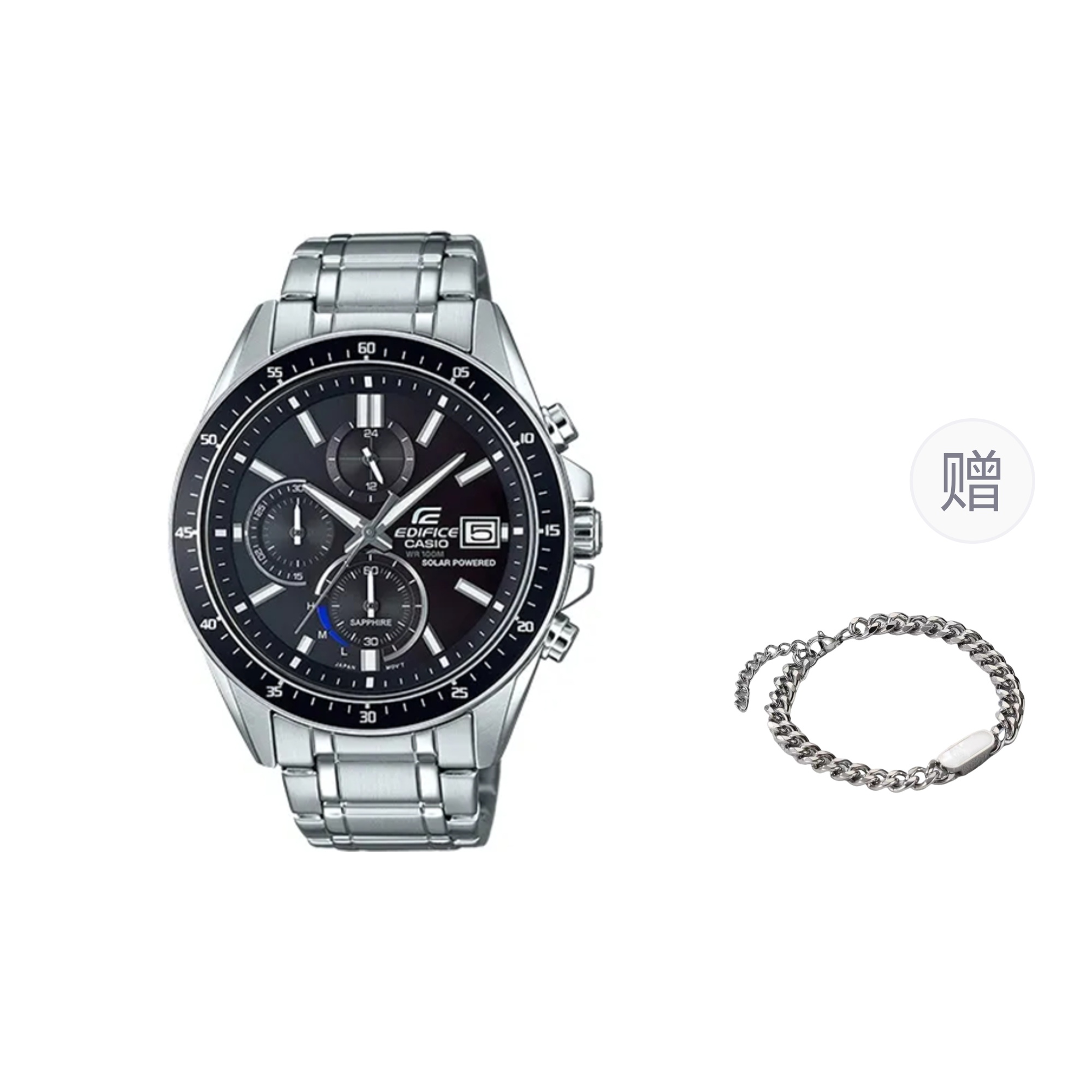 

CASIO Часы Men EDIFICE Black Watch, Black