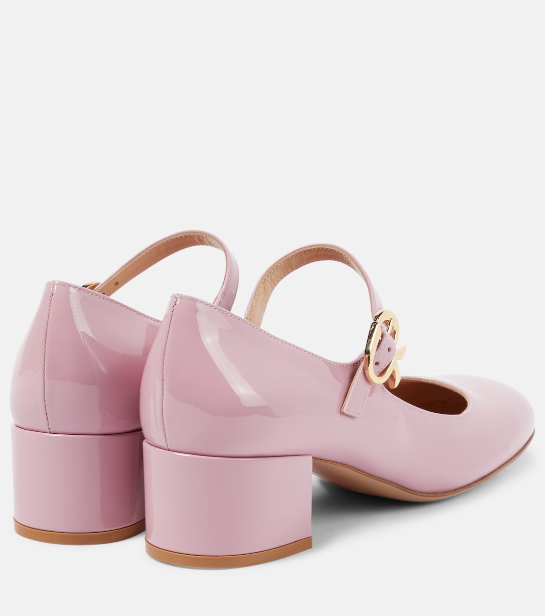 Туфли Mary Ribbon из лакированной кожи Gianvito Rossi, Sugar — фото 3
