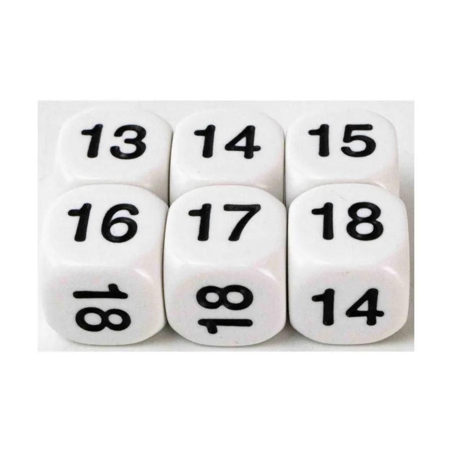 

d6 Математические числа (от 13 до 18) (6), Dice - Symbols, Functional & Unique Dice