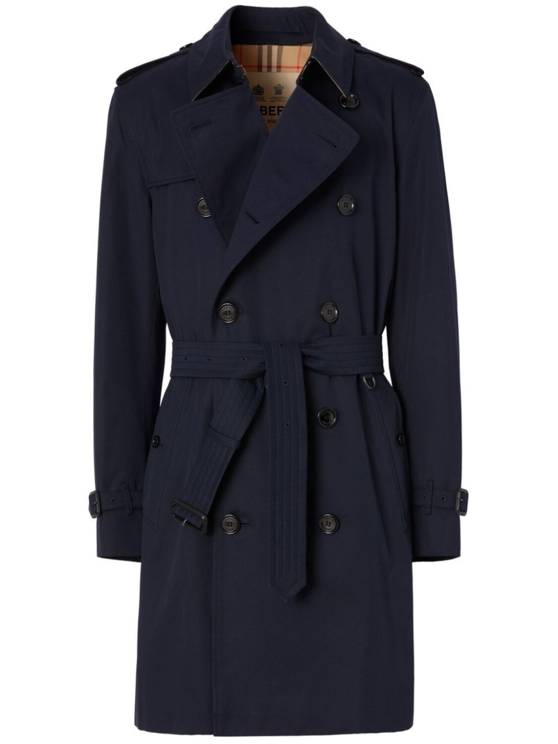 Тренч Burberry Kensington Heritage, синий
