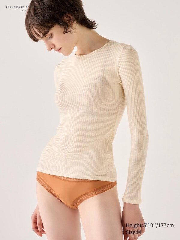 

Женская футболка Uniqlo, бежевый