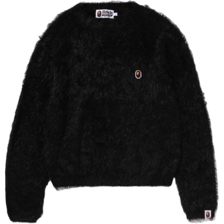 

Вязаный свитер FW25 для женщин A BATHING APE, черный