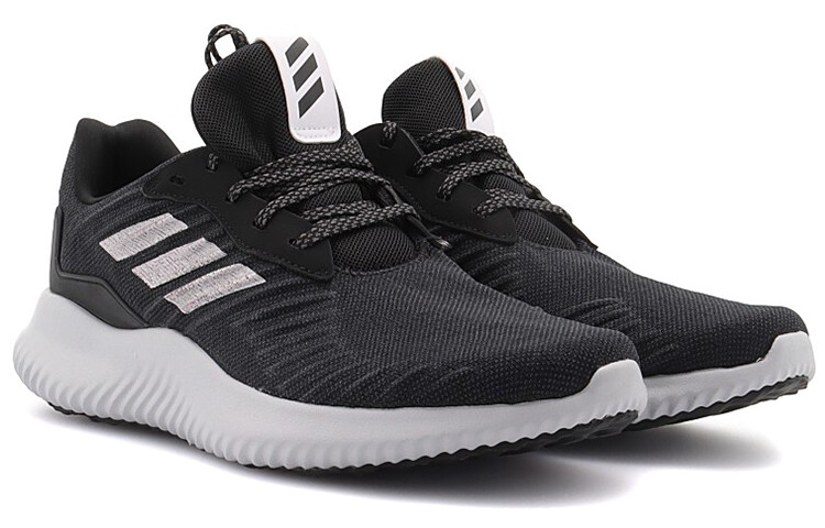 Кроссовки Alphabounce Rc для бега мужские с низким верхом, черные/серебристые/серые Adidas — фото 4