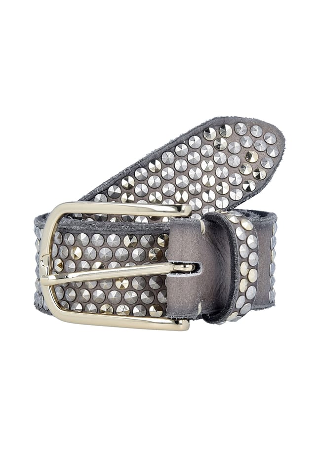 

Ремень из кожи с заклепками B.Belt, коричневый