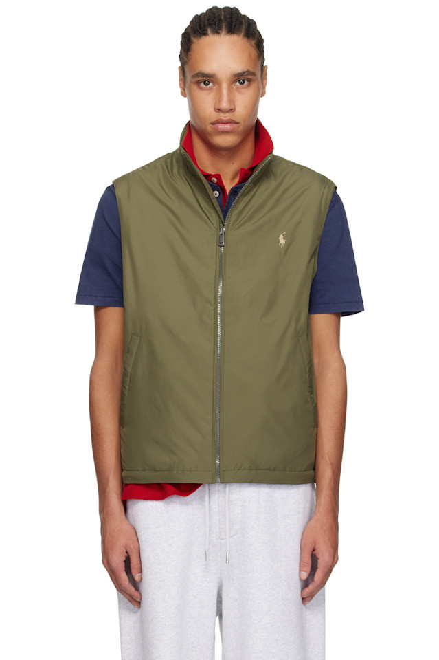 

Складной жилет из тафты Polo Ralph Lauren, цвет fall sage