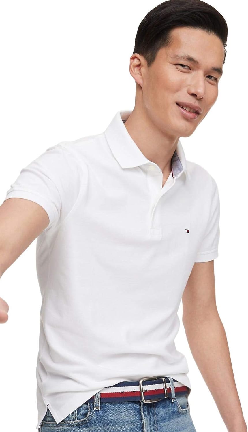 

Мужское классическое поло Tommy Hilfiger, (Summer 2020) Bright White, Белый, Мужское классическое поло Tommy Hilfiger, (Summer 2020) Bright White