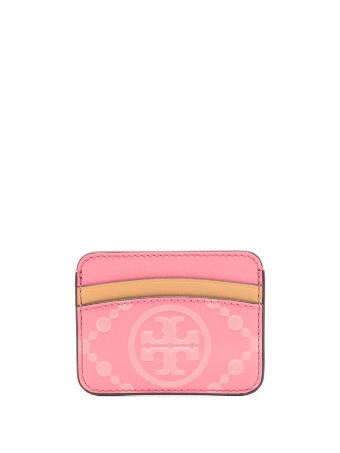 

Tory Burch картхолдер с монограммой, розовый
