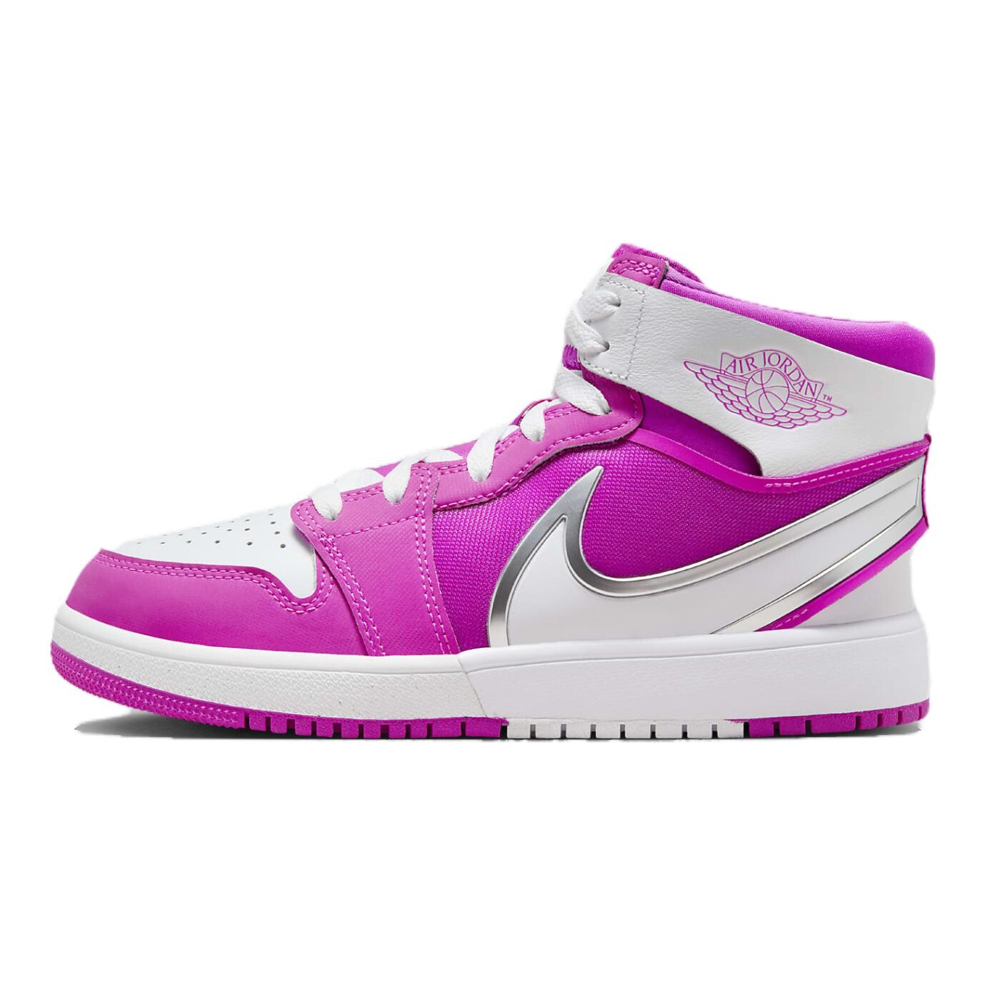 

Баскетбольные кроссовки Air 1 Kids GS Mid-top Chalk White Jordan, белый