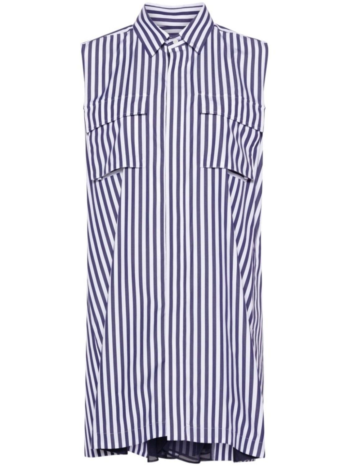 

sacai платье со вставками, синий