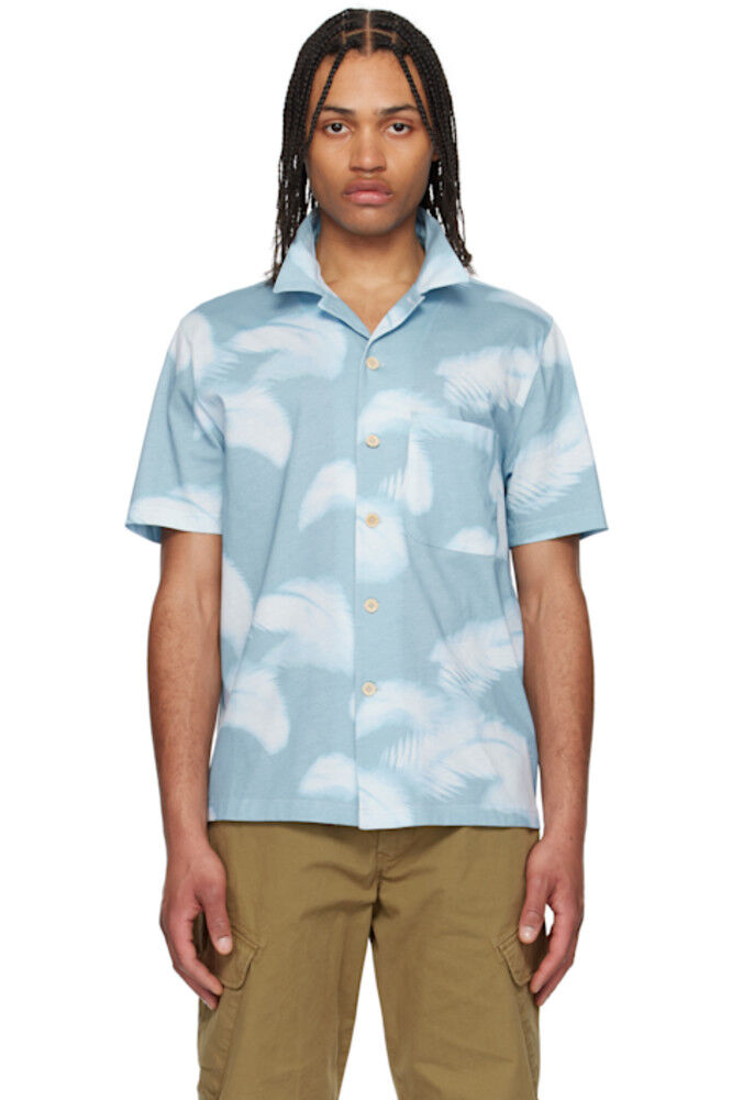 

Синяя рубашка свободного покроя S/S PS by Paul Smith