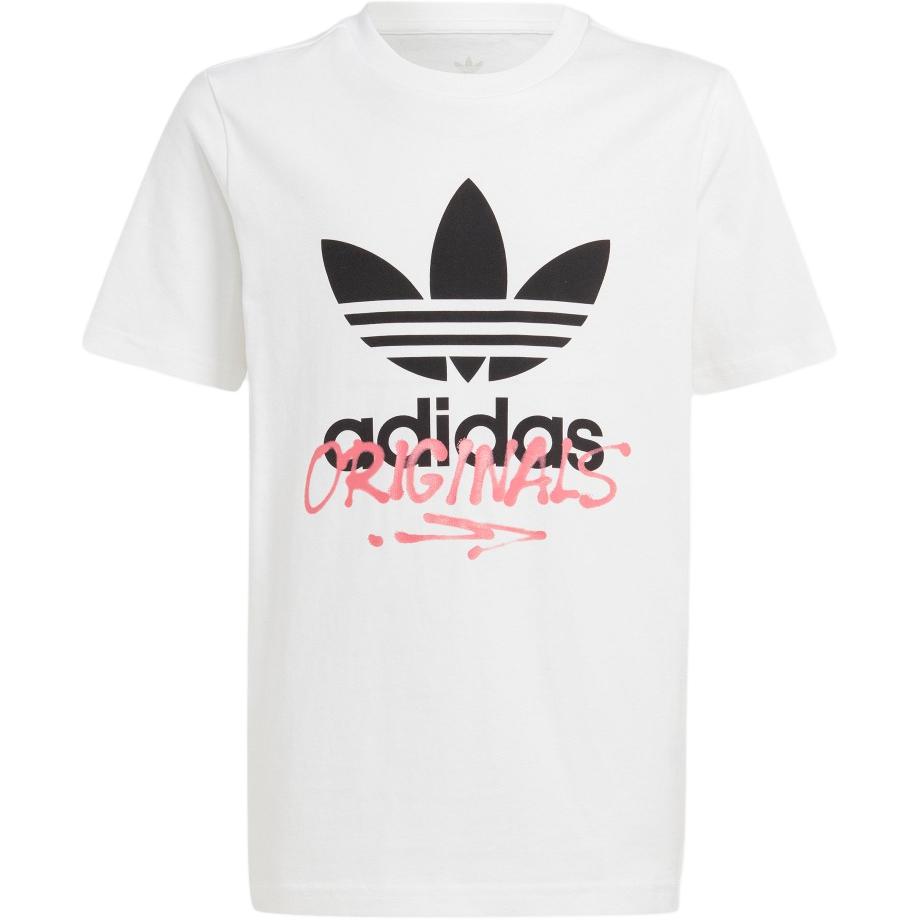 

Adidas Originals Футболка белая для подростков, Белый, Adidas Originals Футболка белая для подростков