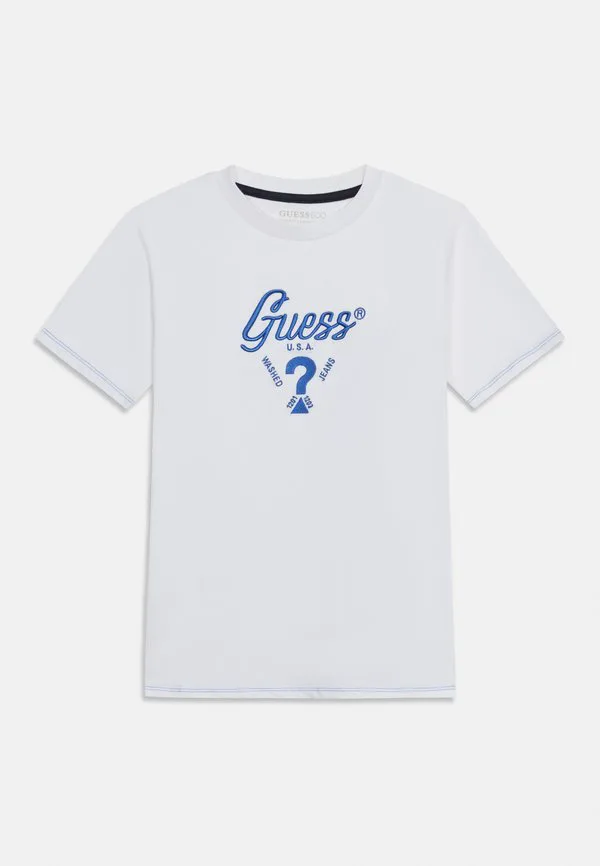 Детская футболка унисекс с принтом Guess, Pure White — фото 3