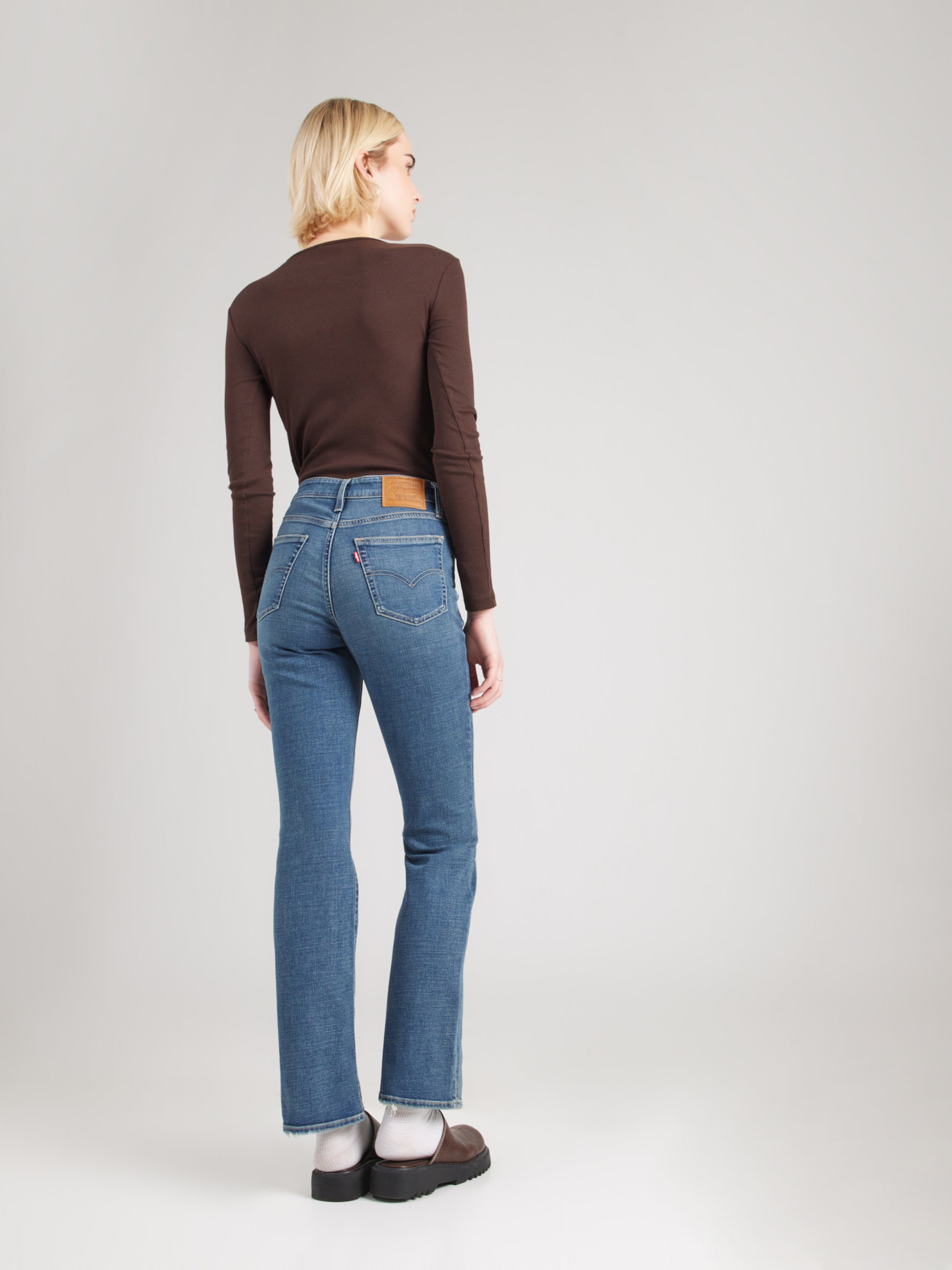 LEVI'S  Джинсы-клеш '725 High Rise Bootcut Jeans' в синем дениме — фото 4