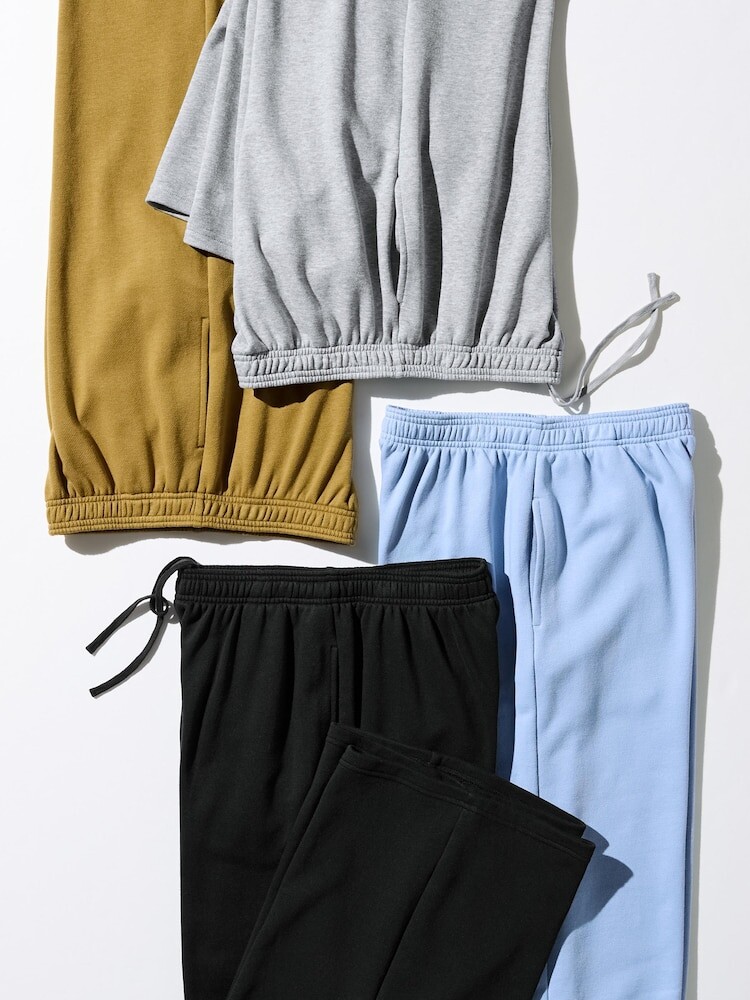 Спортивные широкие брюки/длинные Uniqlo, серый — фото 3