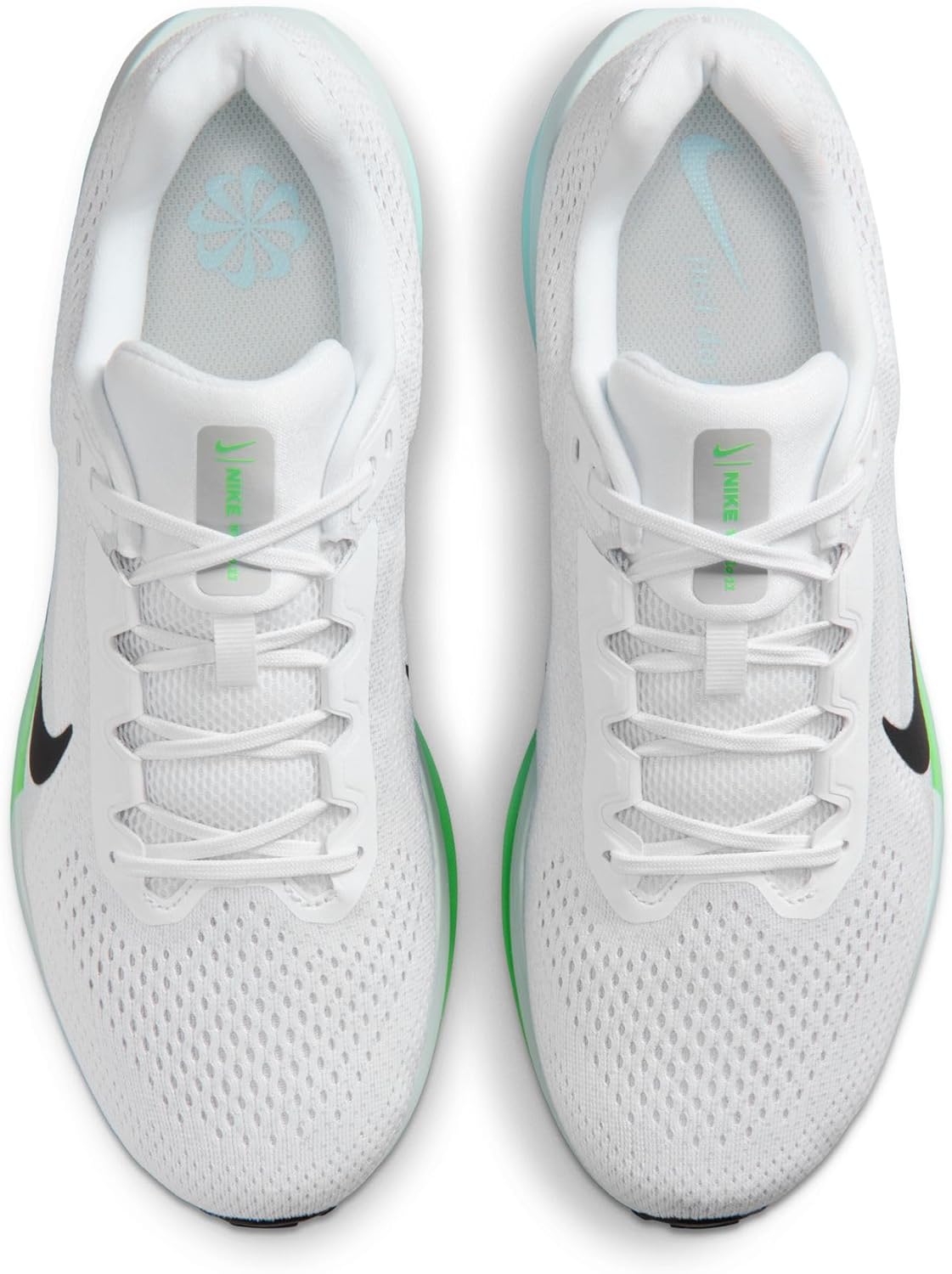 Мужские кроссовки для бега по шоссе Nike Winflo 11, белый/черный/синий/зеленый — фото 3