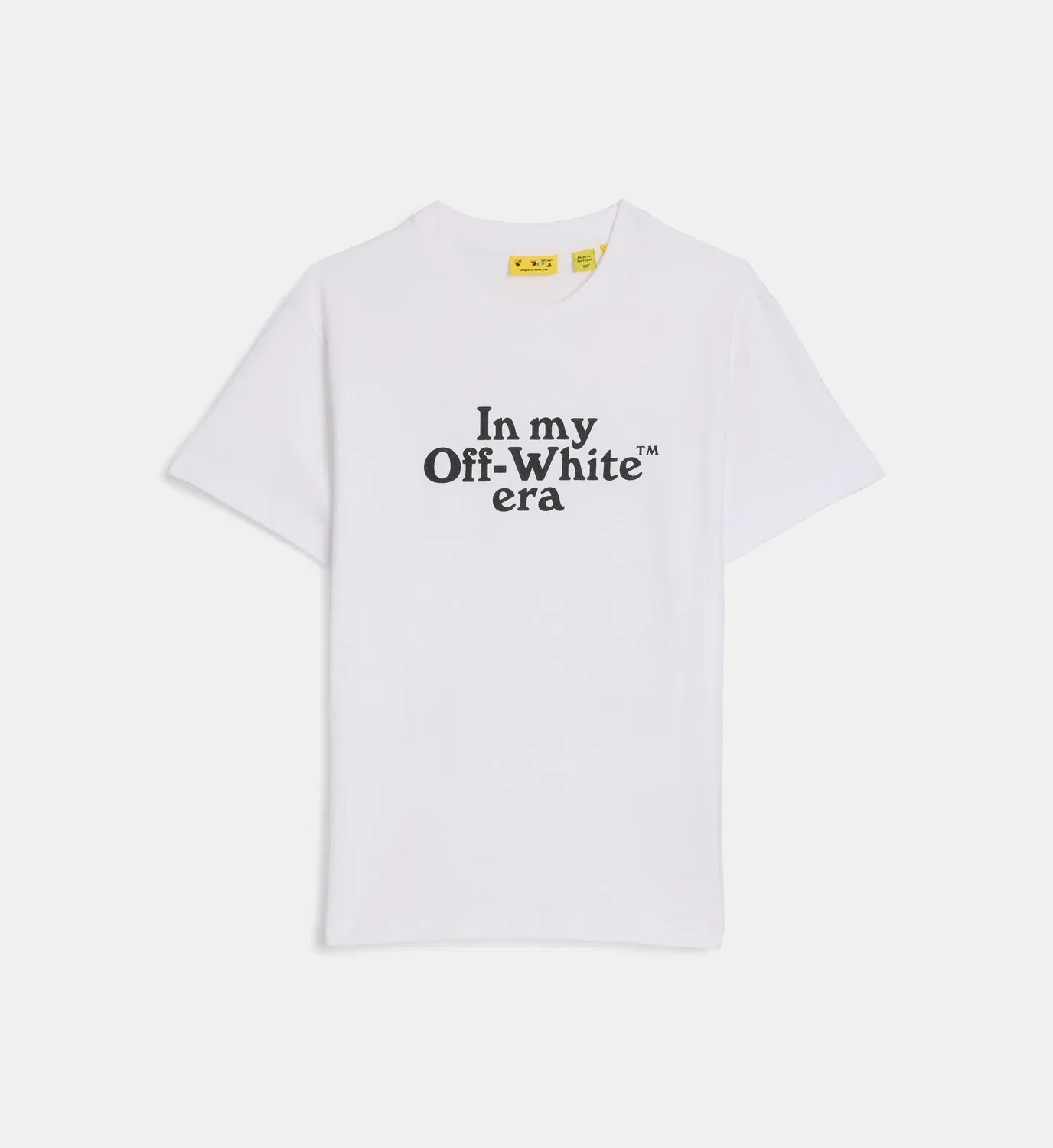 Фирменная белая хлопковая футболка Off White