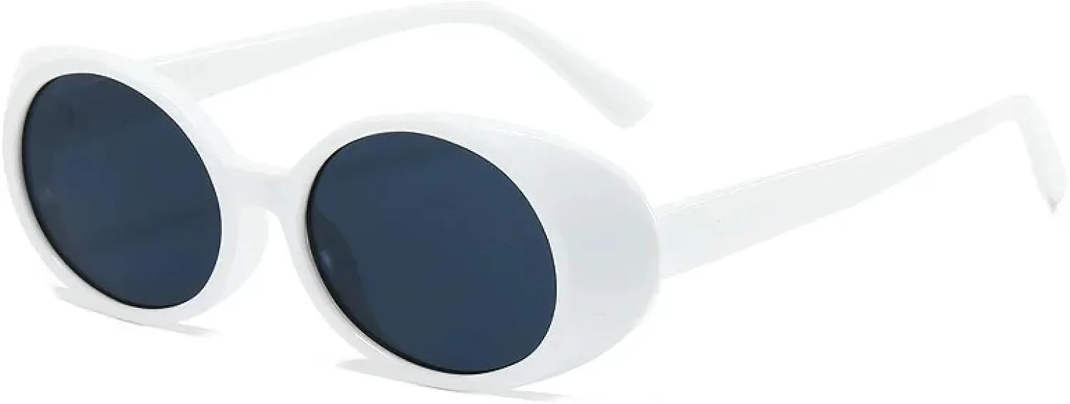 

Модные панк-солнцезащитные очки круглые женские, для активного отдыха, с градиентом UV400, мужские ретро, ​​в цвете «конфетный цветок» TVTBBVV, White-black