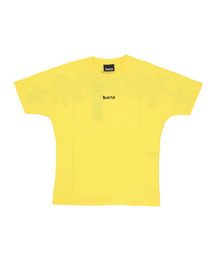 

Хлопковая футболка с логотипом желто-черного цвета Disclaimer, желтый, Черный, Хлопковая футболка с логотипом желто-черного цвета Disclaimer, желтый