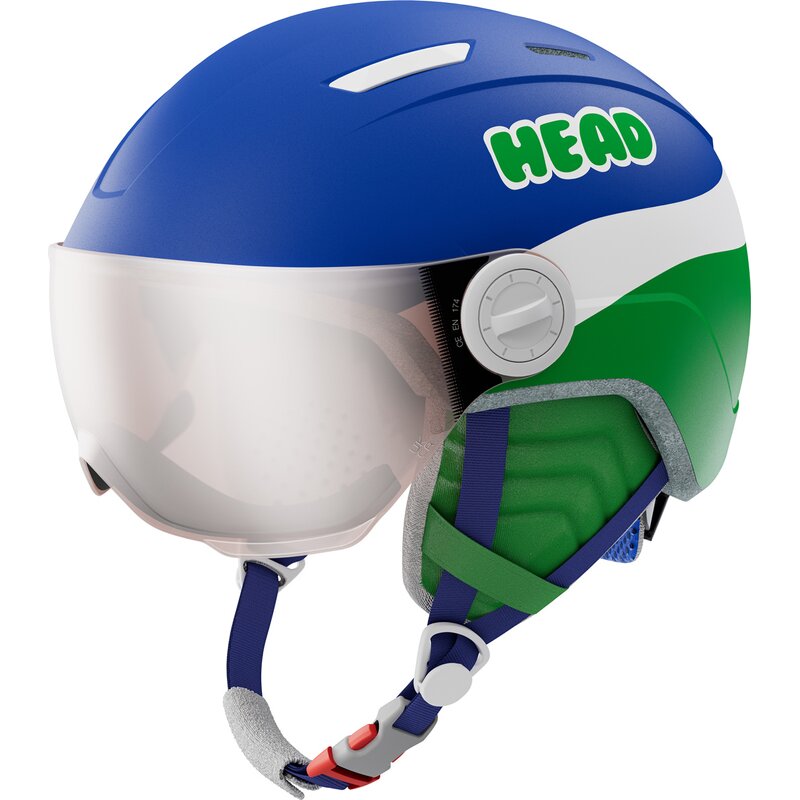 

Детский шлем Mojo Visor Blue/Green Head, Синий, Детский шлем Mojo Visor Blue/Green Head