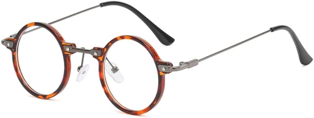 

Солнцезащитные очки с защитой от УФ-излучения UV400 | Маленькая круглая оправа | Линзы конфетных цветов для занятий спортом на открытом воздухе и вождения DSVIGF, Leopard Clear