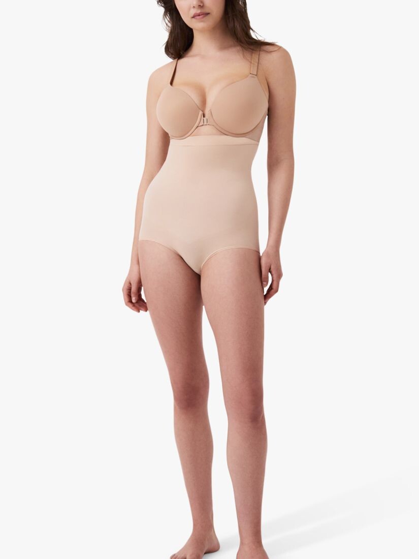 

Бесшовные трусики Spanx с высокой талией на каждый день, нежно-телесного цвета