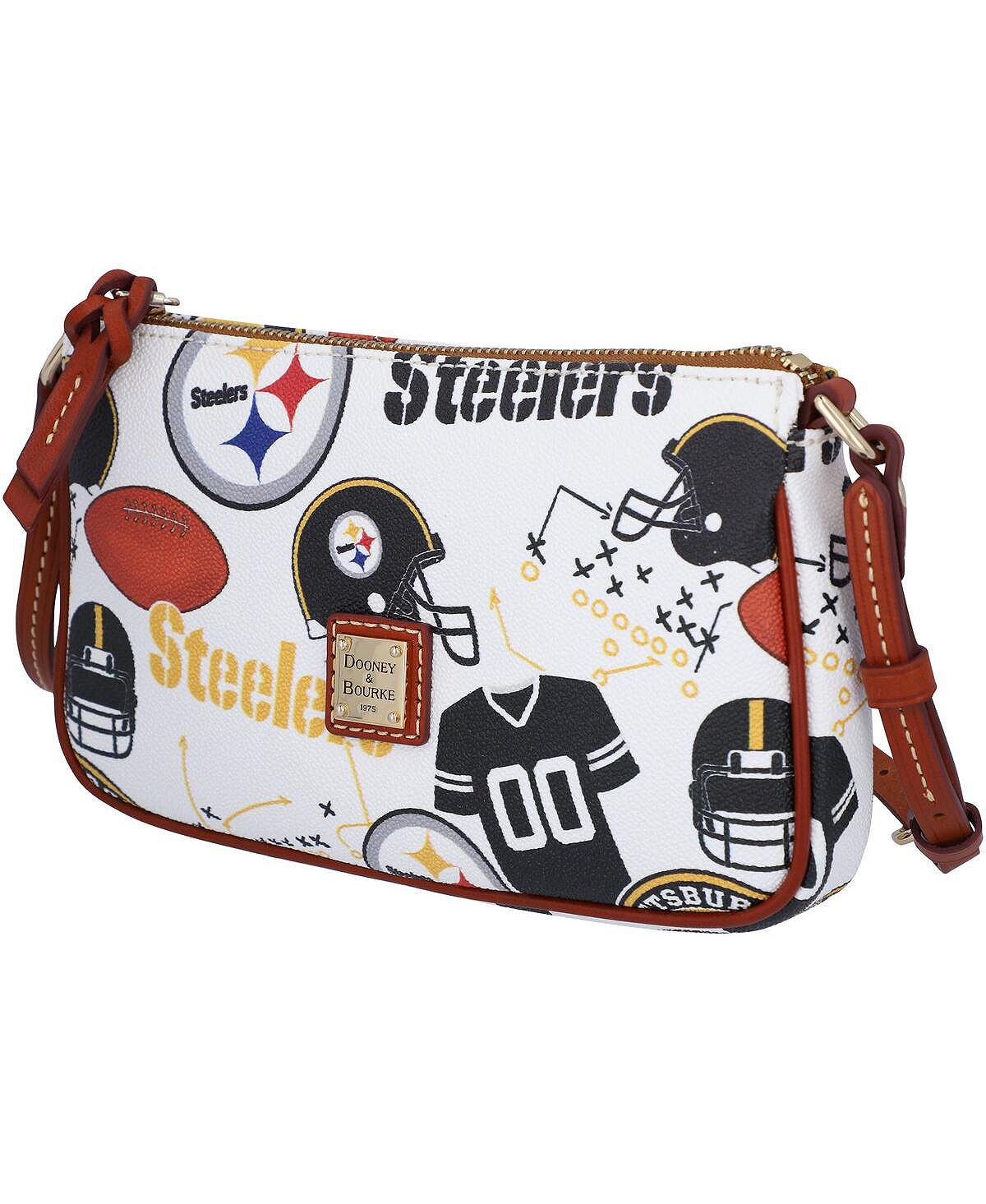 

Женская сумка через плечо Pittsburgh Steelers Gameday Lexi с небольшим футляром для монет Dooney & Bourke