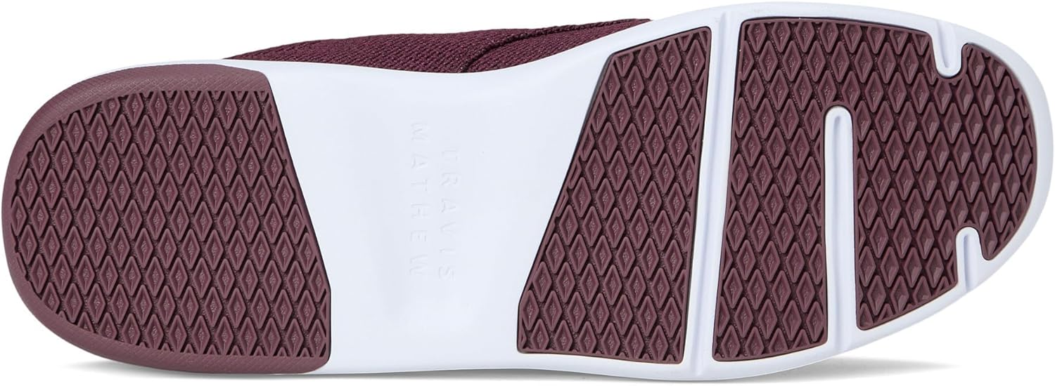 Кроссовки TravisMathew Mens The Daily 2.0 Knit, Heather Winetasting — фото 3