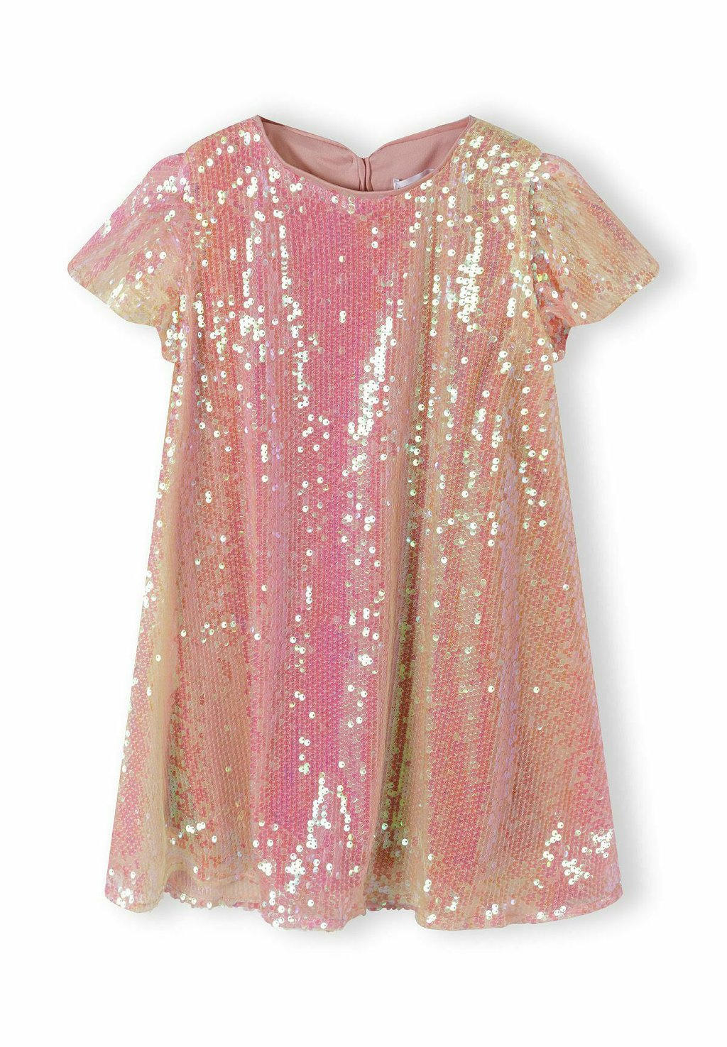 

Элегантное платье FLUTTER SLEEVE SEQUIN MINOTI, фуксия