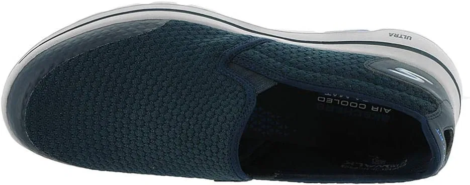 Мужские кроссовки Skechers Go Walk 5 Apprize, Navy Textile Synthetic White Trim — фото 4