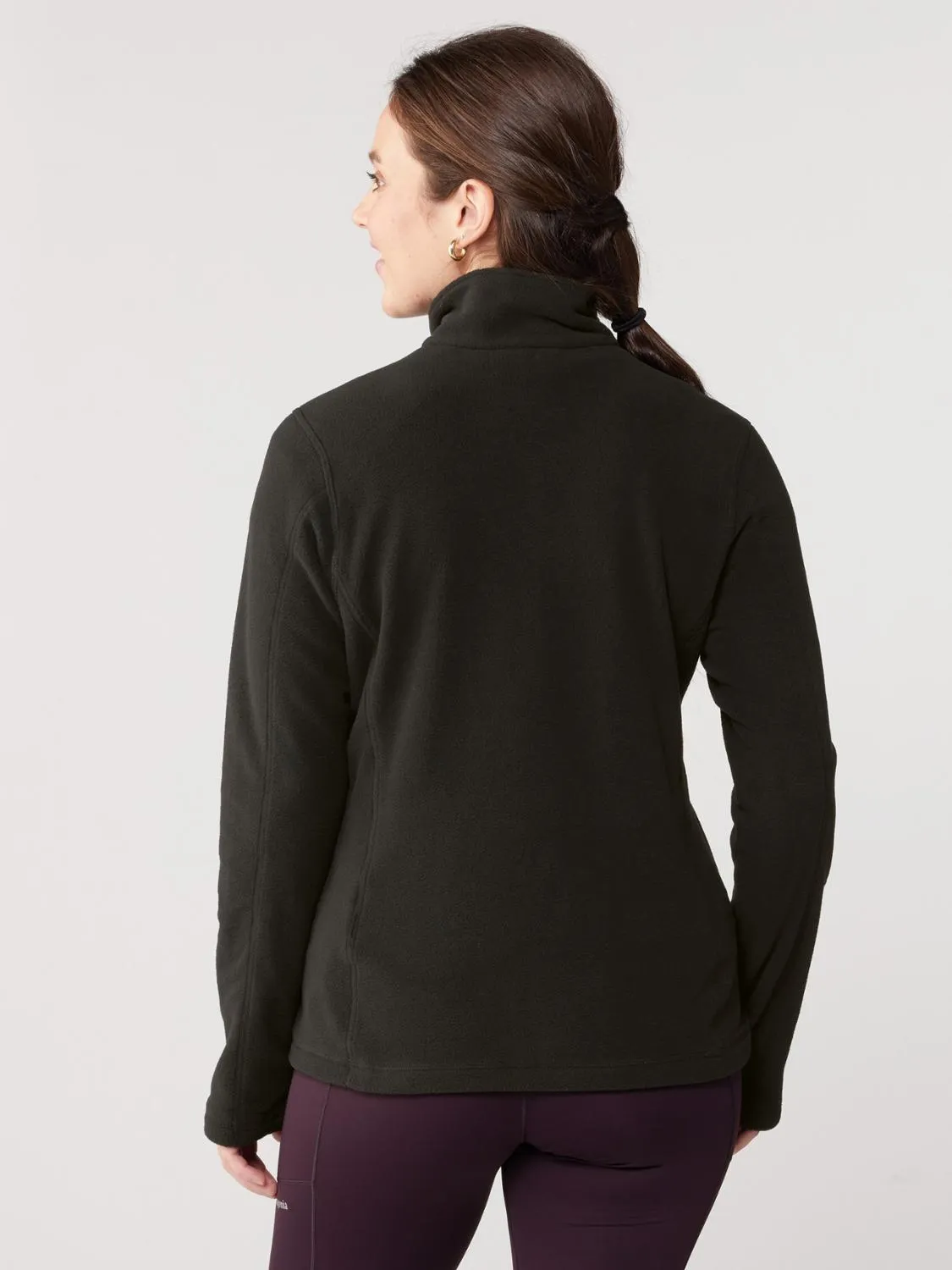 Женская флисовая толстовка с четверть-молнией Micro D Patagonia, Black — фото 3