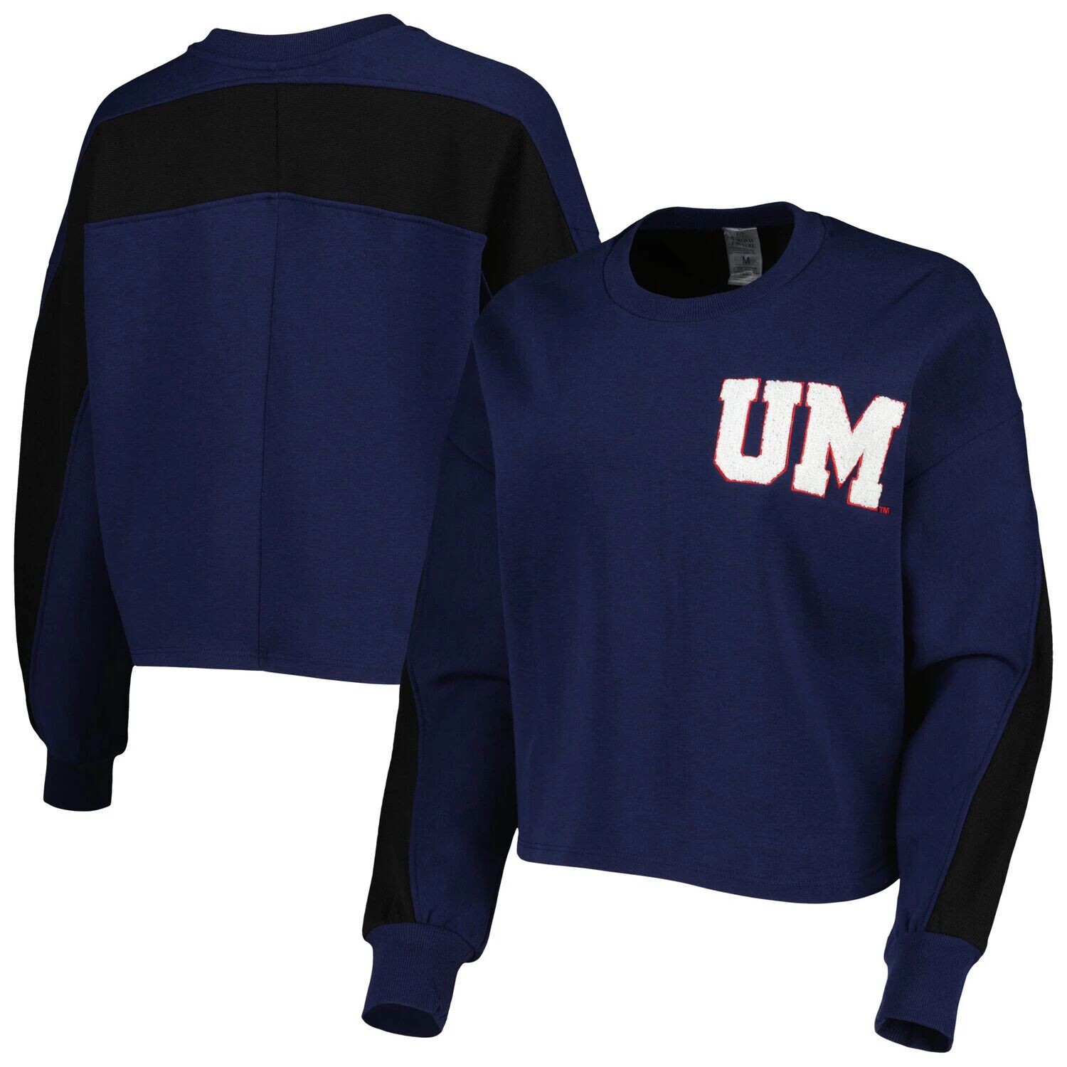 

Женский темно-синий пуловер с цветными блоками Gameday Couture Michigan Wolverines Back To Reality, толстовка