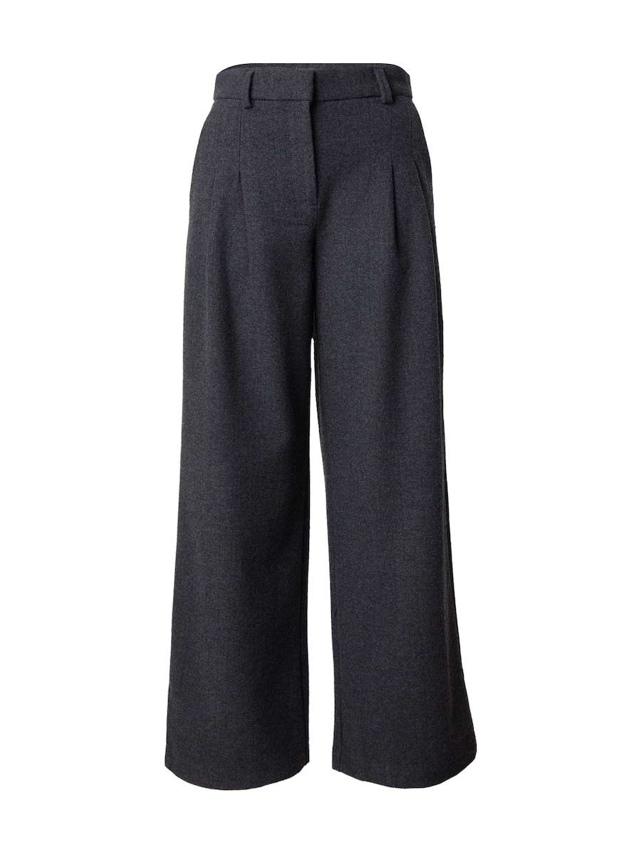 

Широкие брюки со складками спереди MSCH COPENHAGEN Seba, темно-серый