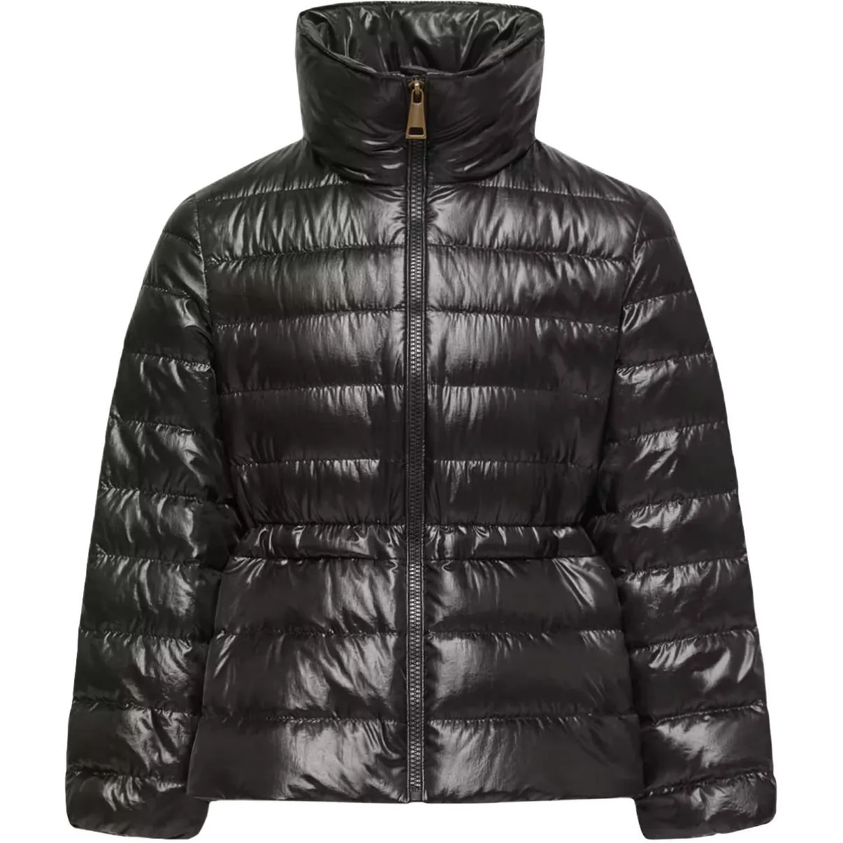 SS26 Fem Hooded Down Jacket детская пуховая куртка с капюшоном Moncler, черный