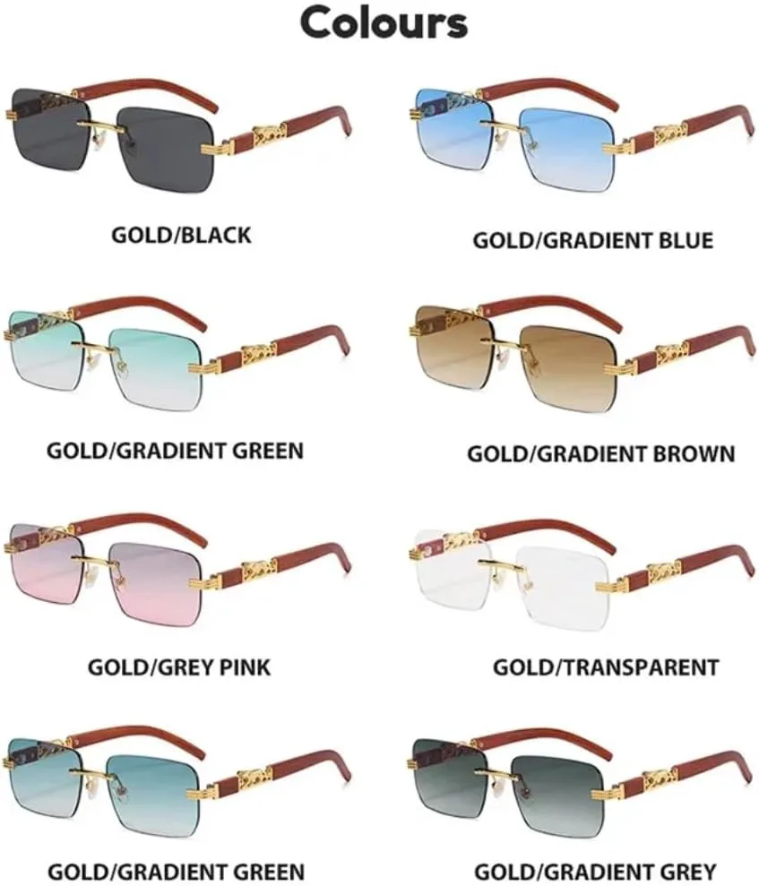 

Солнцезащитные очки с защитой от УФ-излучения UV400 | Без оправы, черные линзы | для женщин и мужчин, для занятий спортом на открытом воздухе и вождения DSVIGF, 09