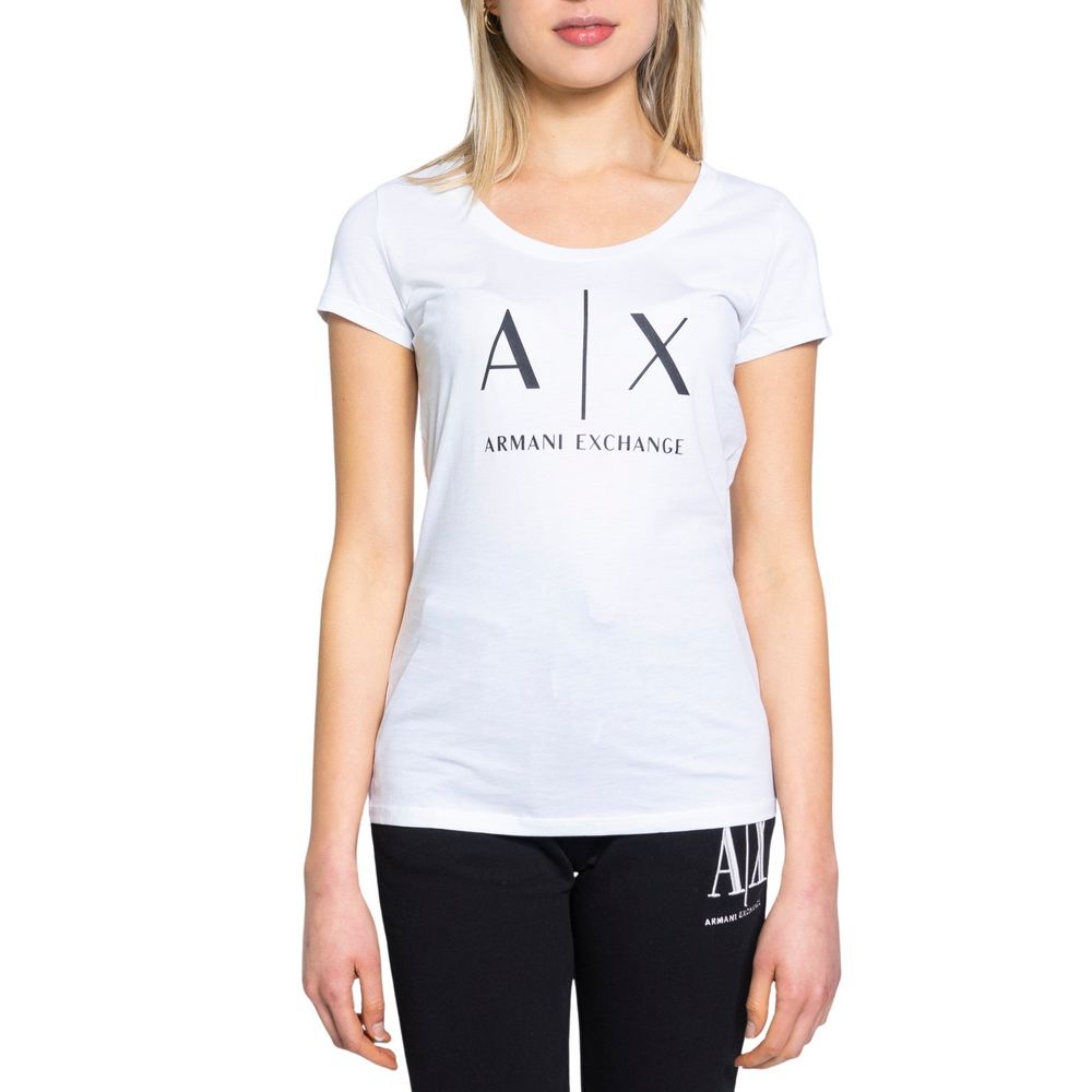 

Хлопковые топы и женские футболки Armani Exchange, белый