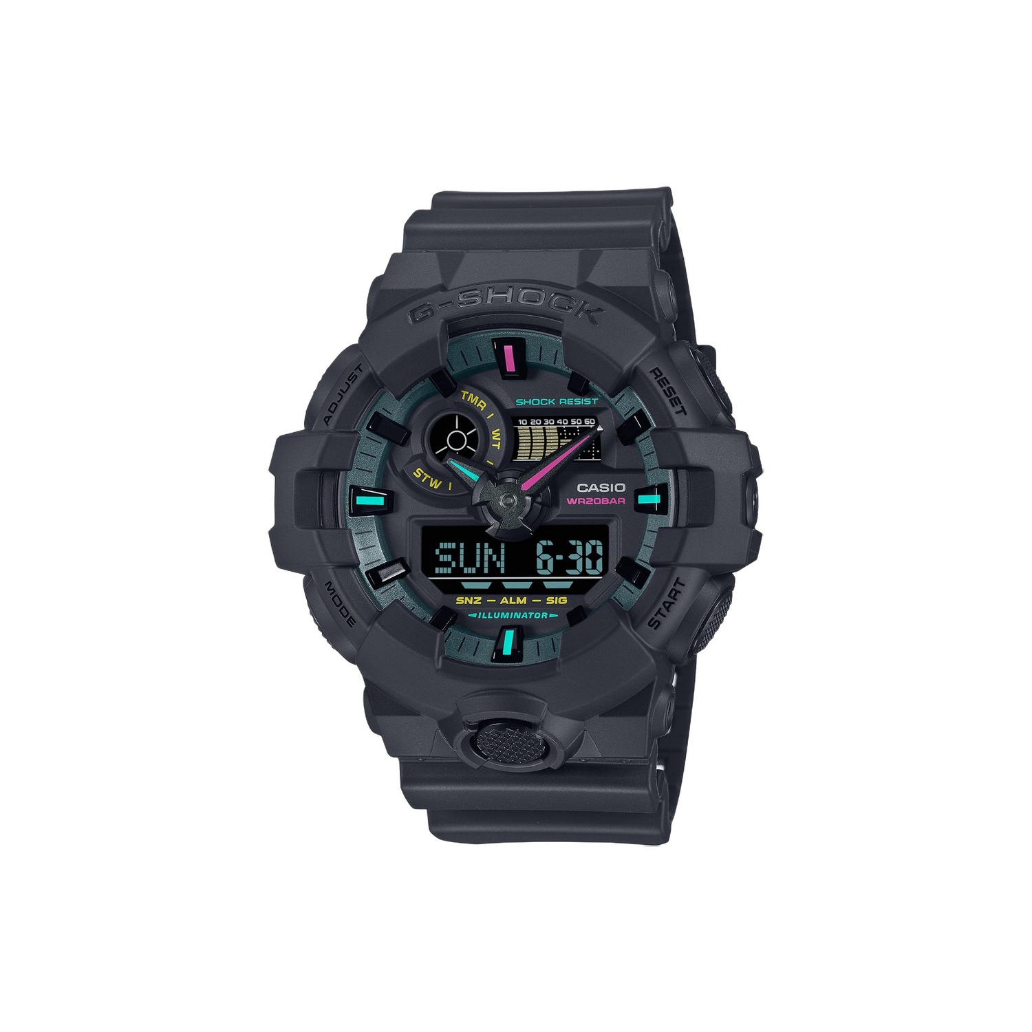 

CASIO Часы Unisex Liquid Crystal/Analog Dual Display Series Black Watch, Black