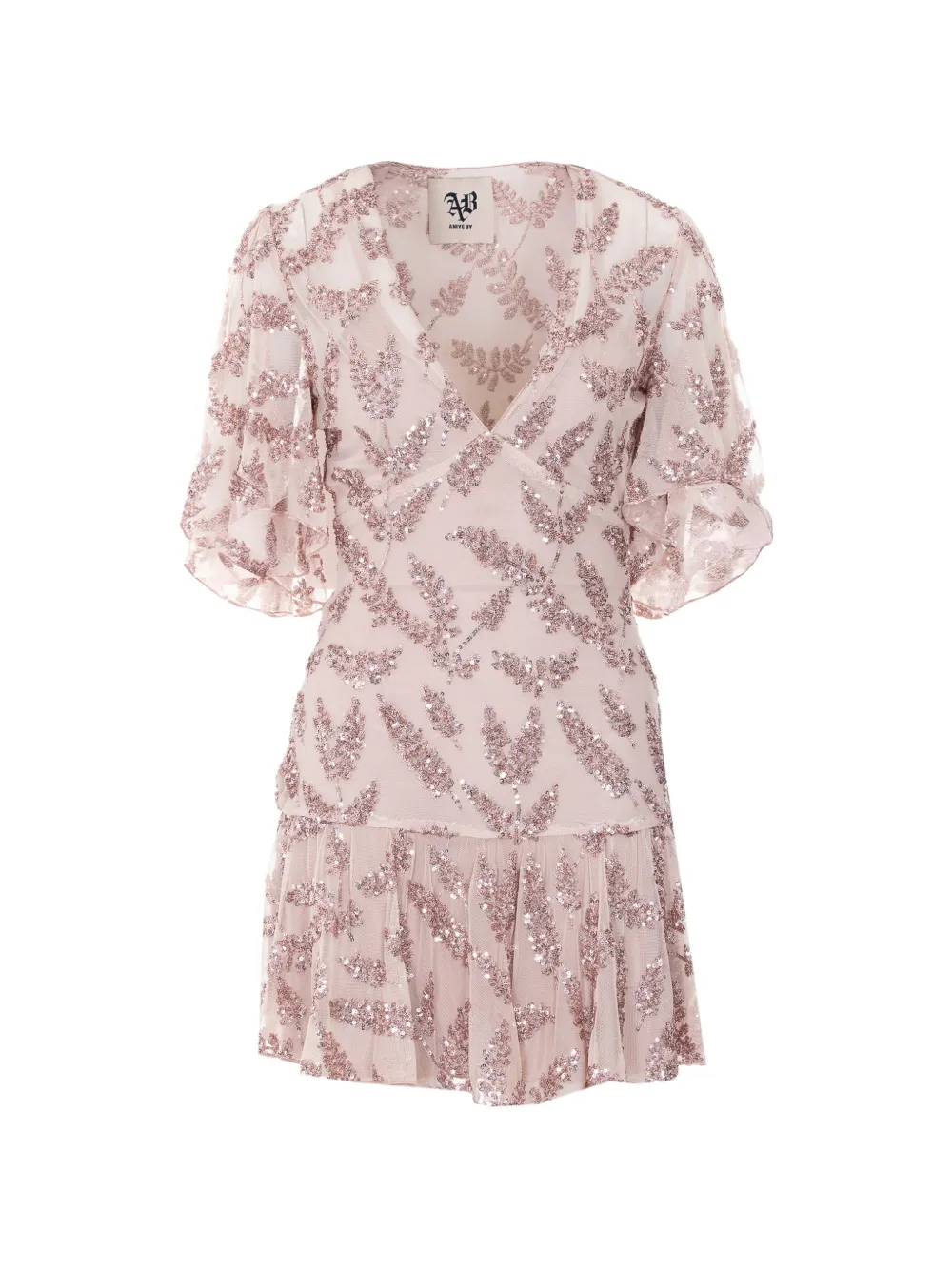 

Мини-платье с украшением пайетками Aniye By, розовый